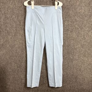 J.McLaughlin Pants Womens Size 10 Light Blue Pull On Pin Tuck Crop